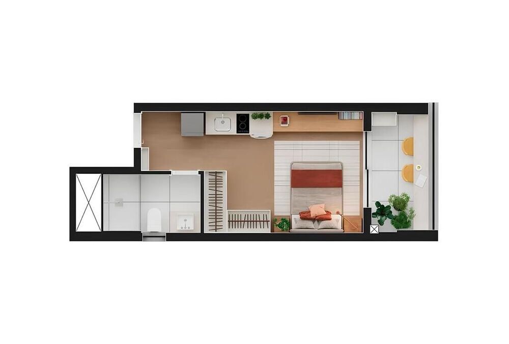 Kitnet-Studio, 28 m² - Foto 10