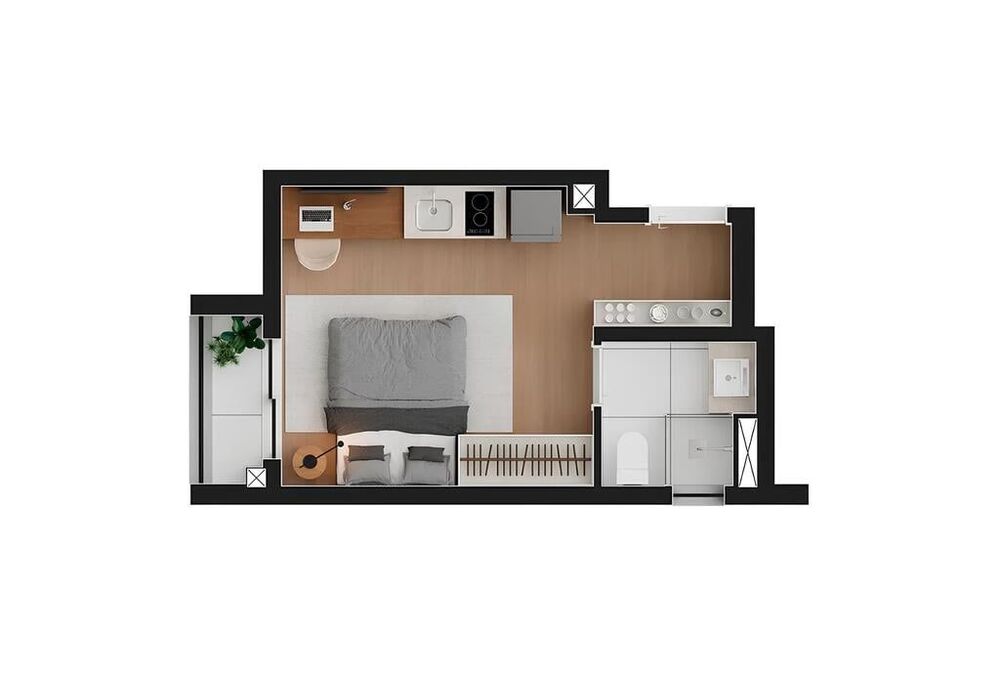 Kitnet-Studio, 28 m² - Foto 8