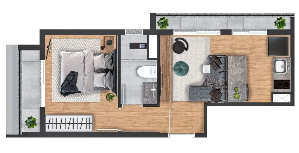 Apartamento, 1 quarto, 28 m² - Foto 11