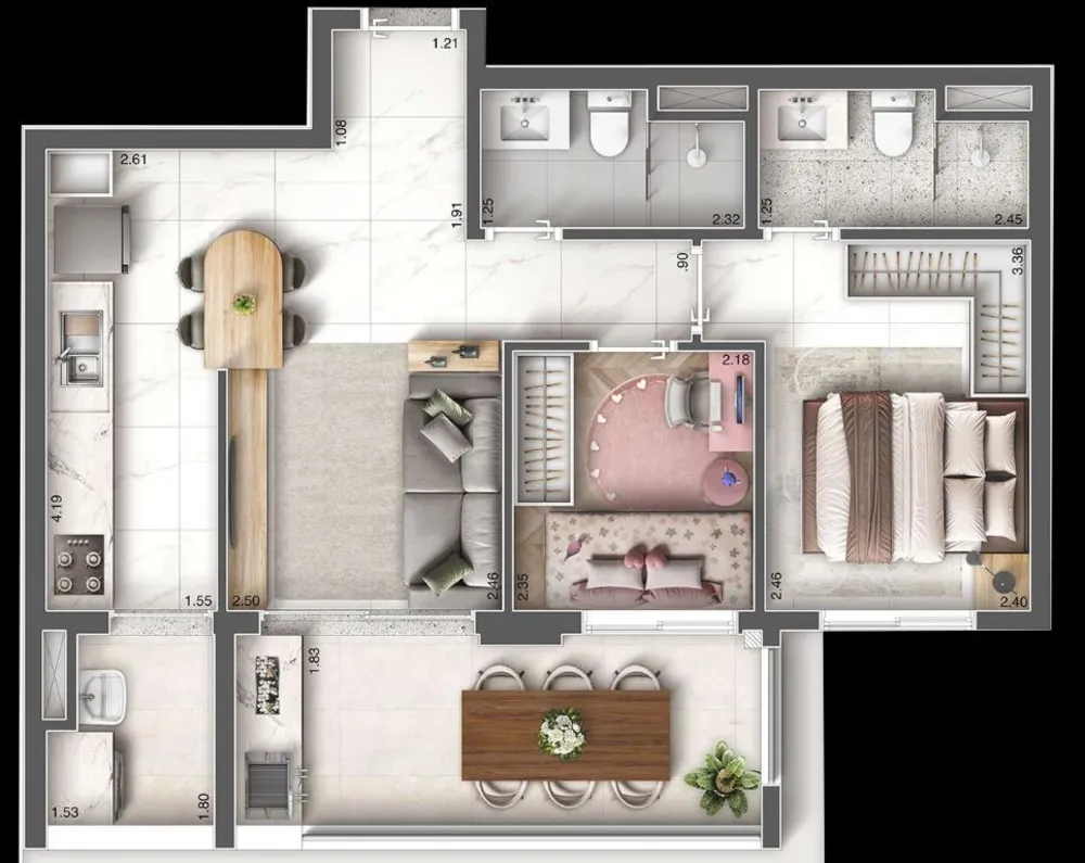 Apartamento, 3 quartos, 78 m² - Foto 4