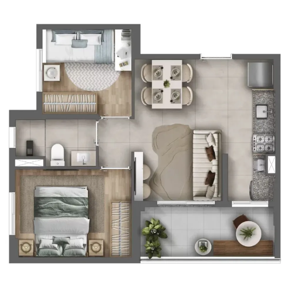 Apartamento, 2 quartos, 60 m² - Foto 10
