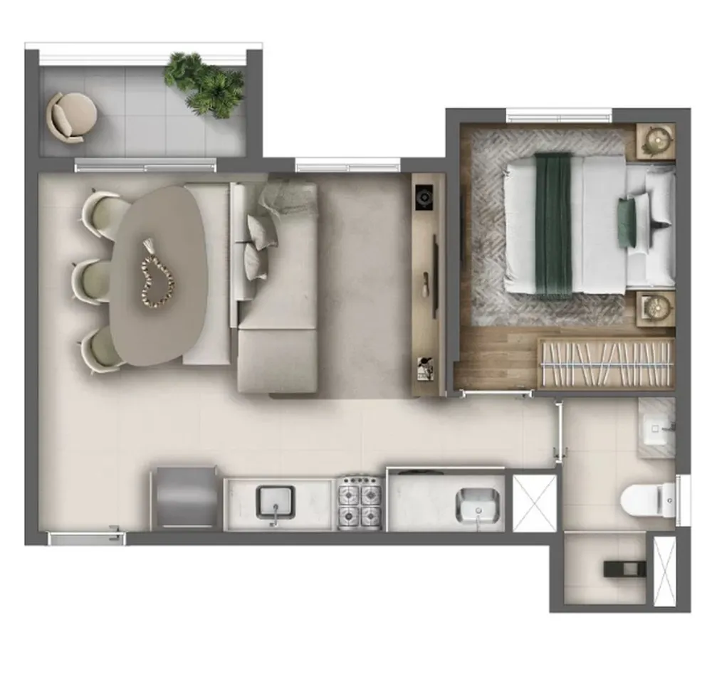 Apartamento, 2 quartos, 60 m² - Foto 8