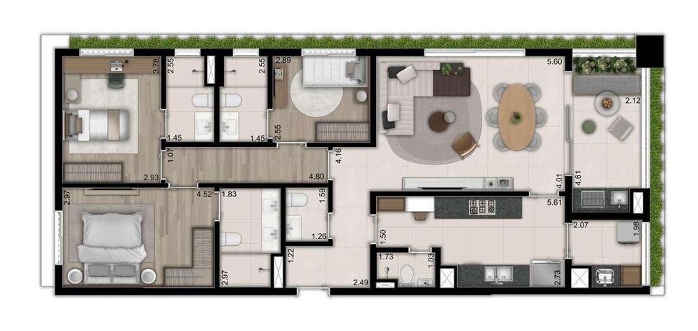 Apartamento, 3 quartos, 173 m² - Foto 7