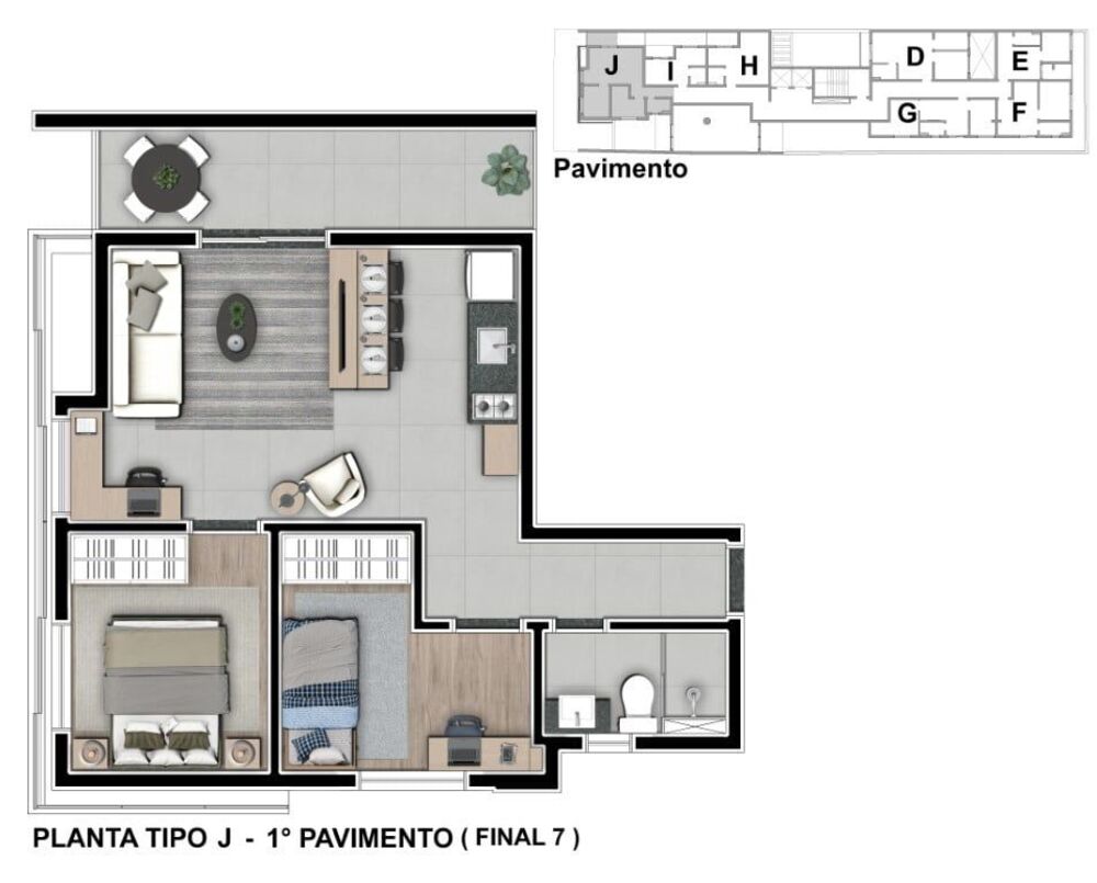 Kitnet-Studio, 30 m² - Foto 30
