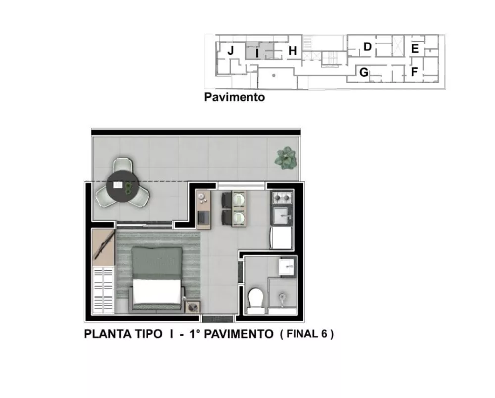 Kitnet-Studio, 30 m² - Foto 2