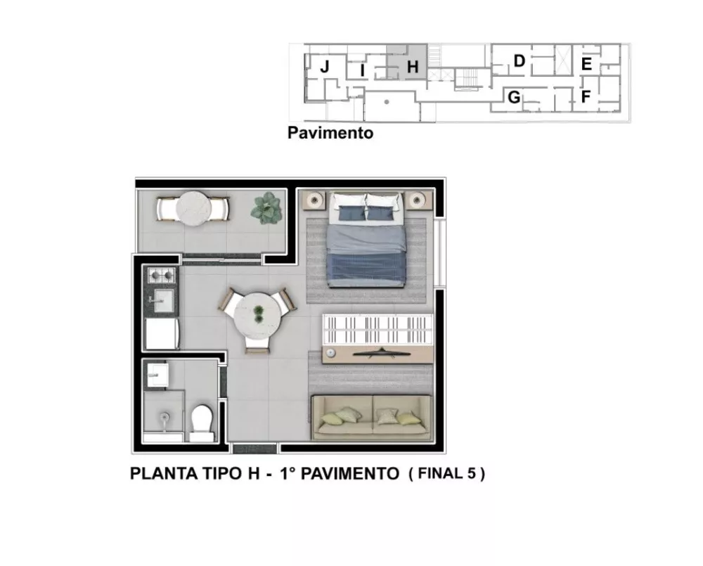 Kitnet-Studio, 30 m² - Foto 1