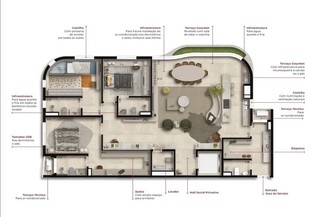 Apartamento, 4 quartos, 299 m² - Foto 8