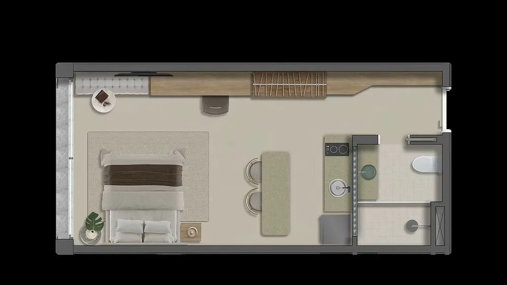 Kitnet-Studio, 33 m² - Foto 5
