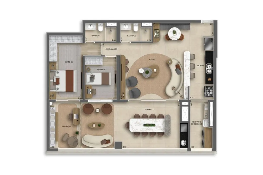 Apartamento, 3 quartos, 120 m² - Foto 12