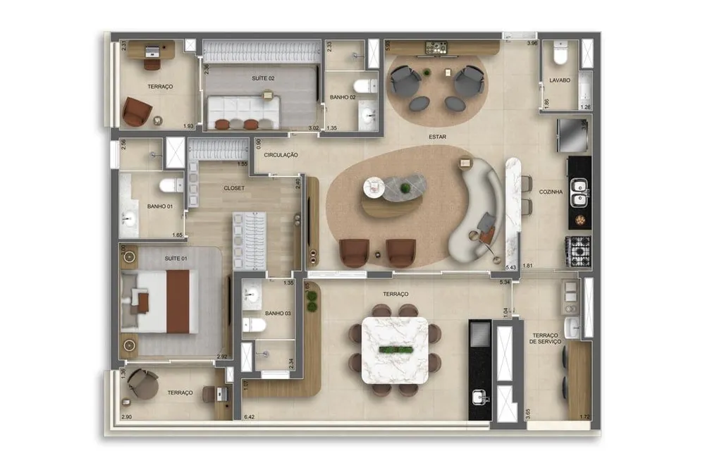 Apartamento, 3 quartos, 120 m² - Foto 10