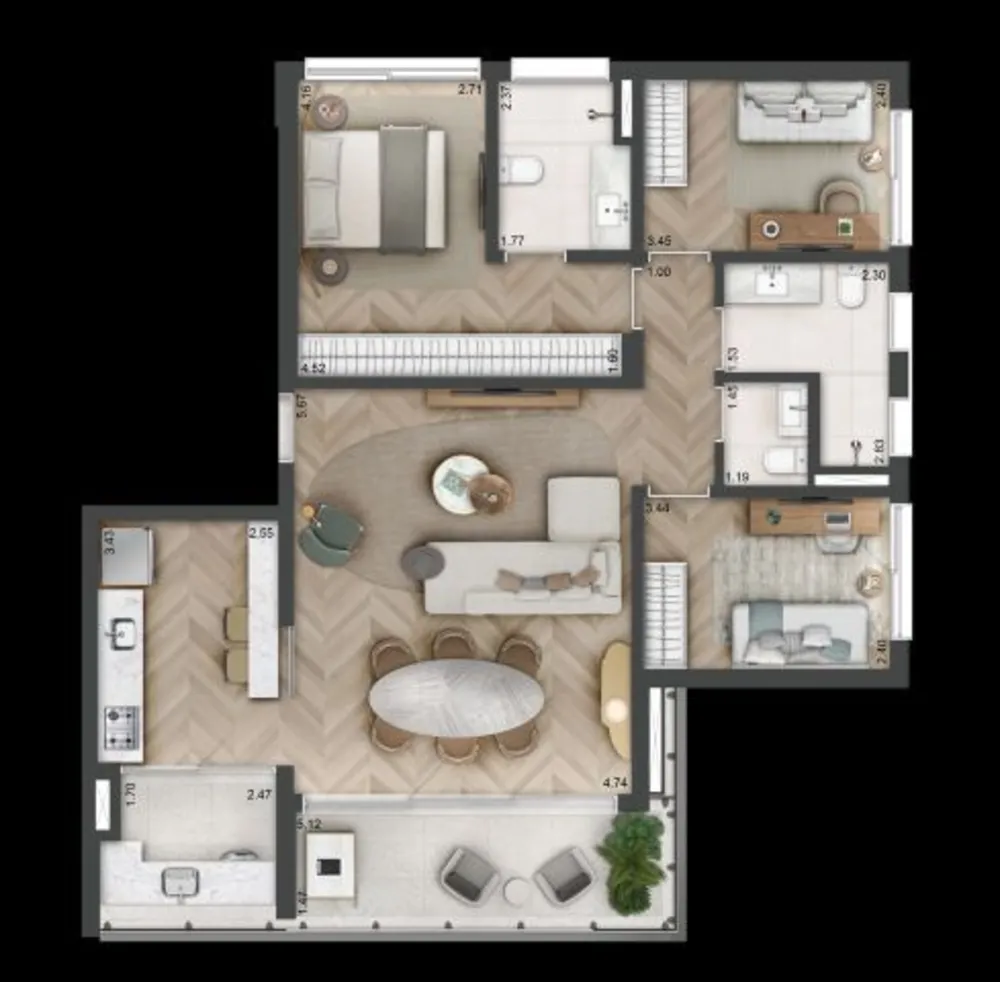 Kitnet-Studio, 33 m² - Foto 12