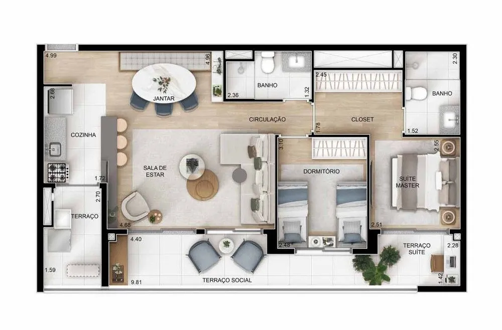 Apartamento, 3 quartos, 80 m² - Foto 8