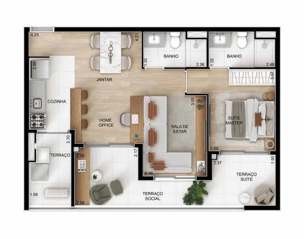 Apartamento, 3 quartos, 80 m² - Foto 7
