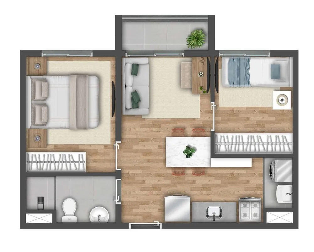 Apartamento, 2 quartos, 44 m² - Foto 8