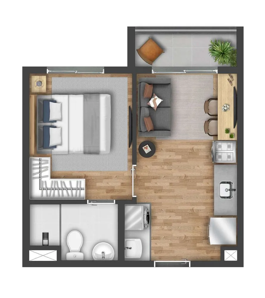 Apartamento, 2 quartos, 43 m² - Foto 11