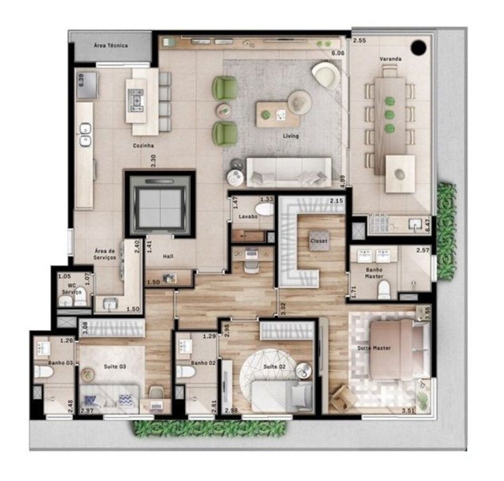 Apartamento, 3 quartos, 156 m² - Foto 27