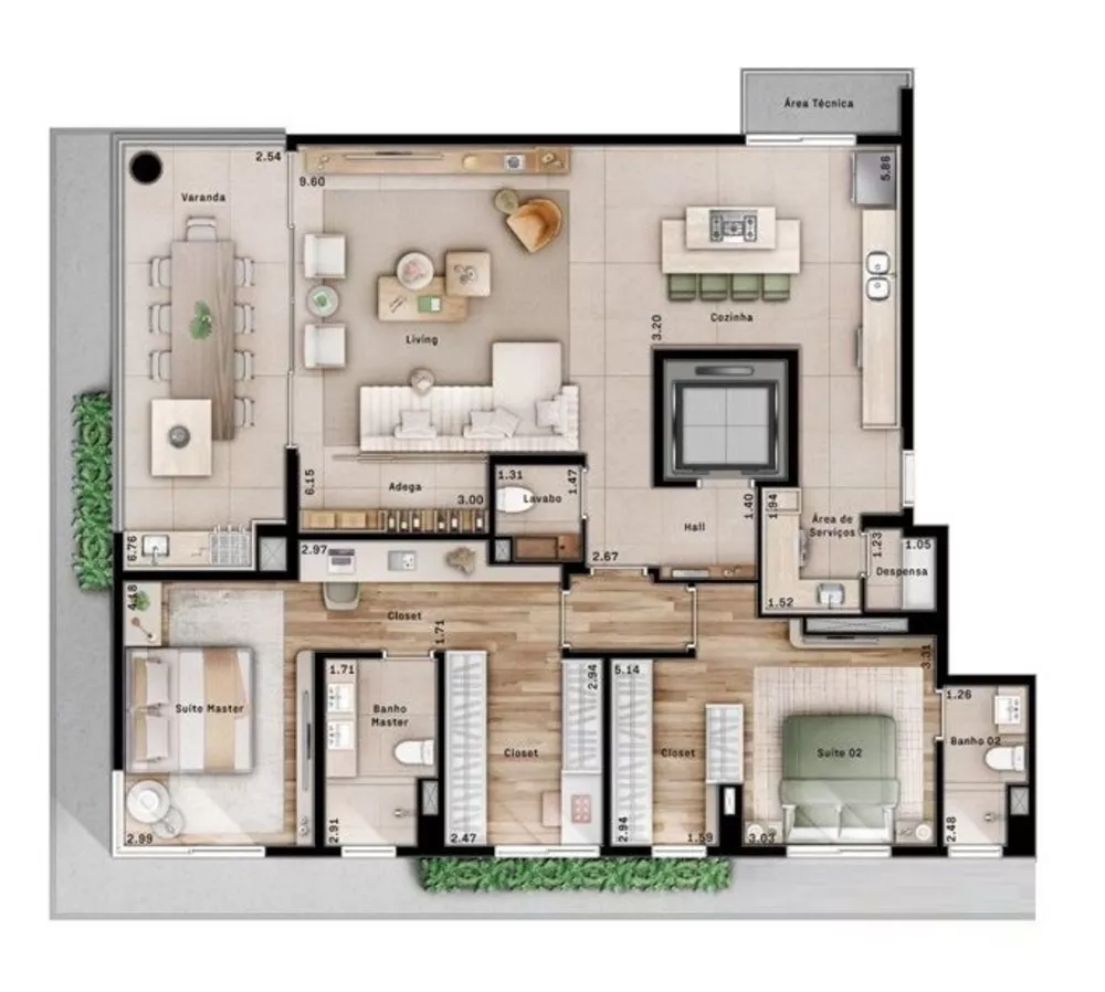 Apartamento, 3 quartos, 156 m² - Foto 10