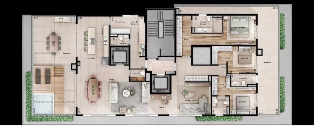 Apartamento, 3 quartos, 156 m² - Foto 18