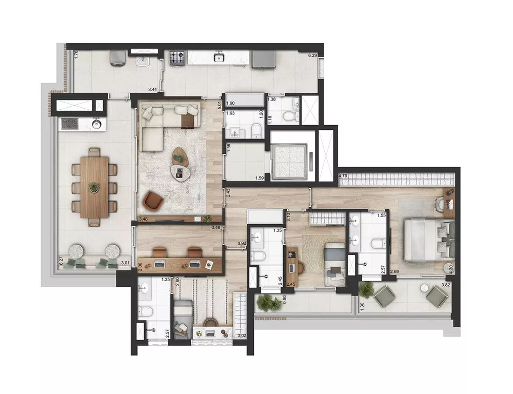 Apartamento, 4 quartos, 177 m² - Foto 4
