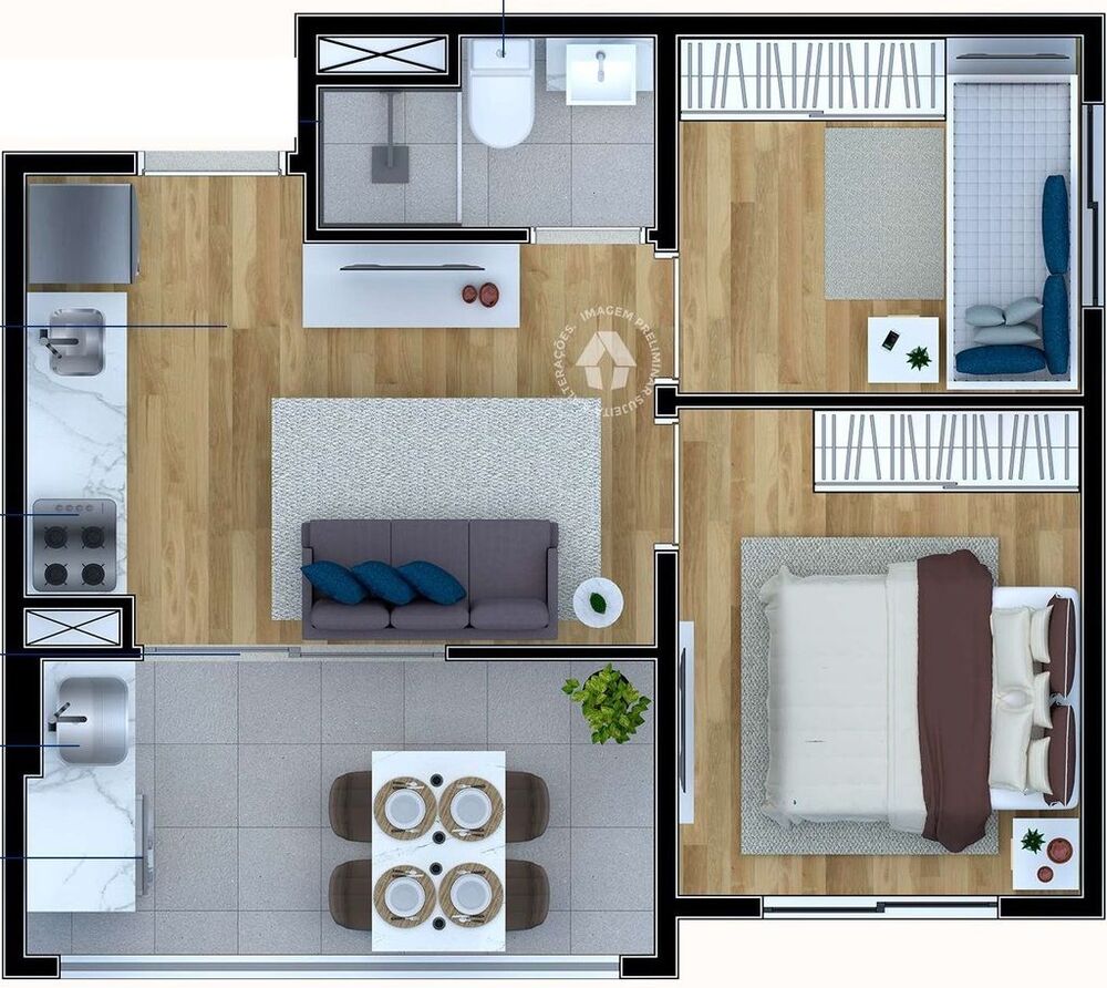 Cobertura, 1 quarto, 70 m² - Foto 15