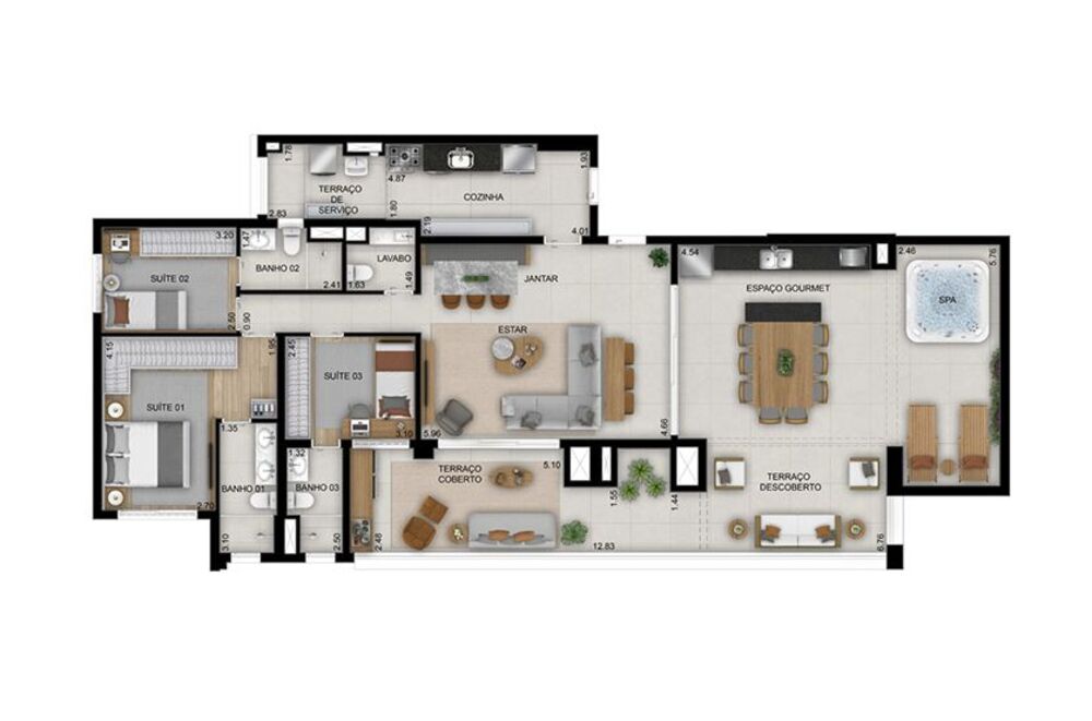 Apartamento, 2 quartos, 75 m² - Foto 1