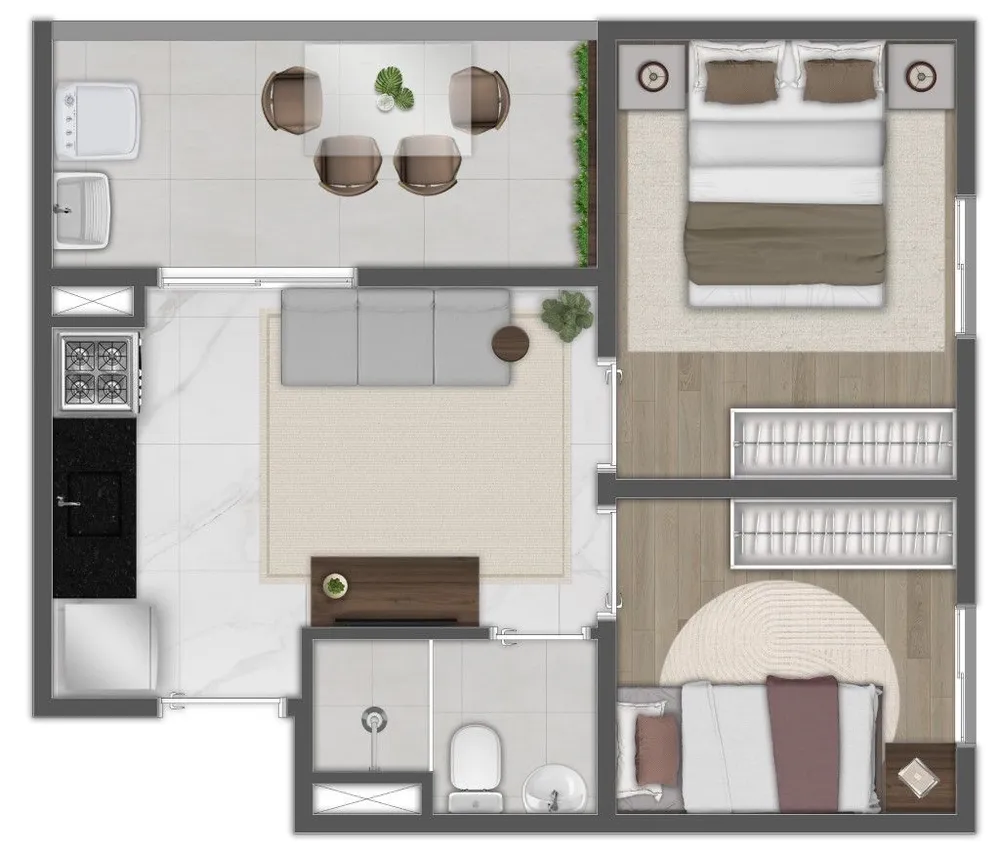 Apartamento, 1 quarto, 25 m² - Foto 3