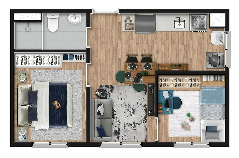 Apartamento, 1 quarto, 26 m² - Foto 1