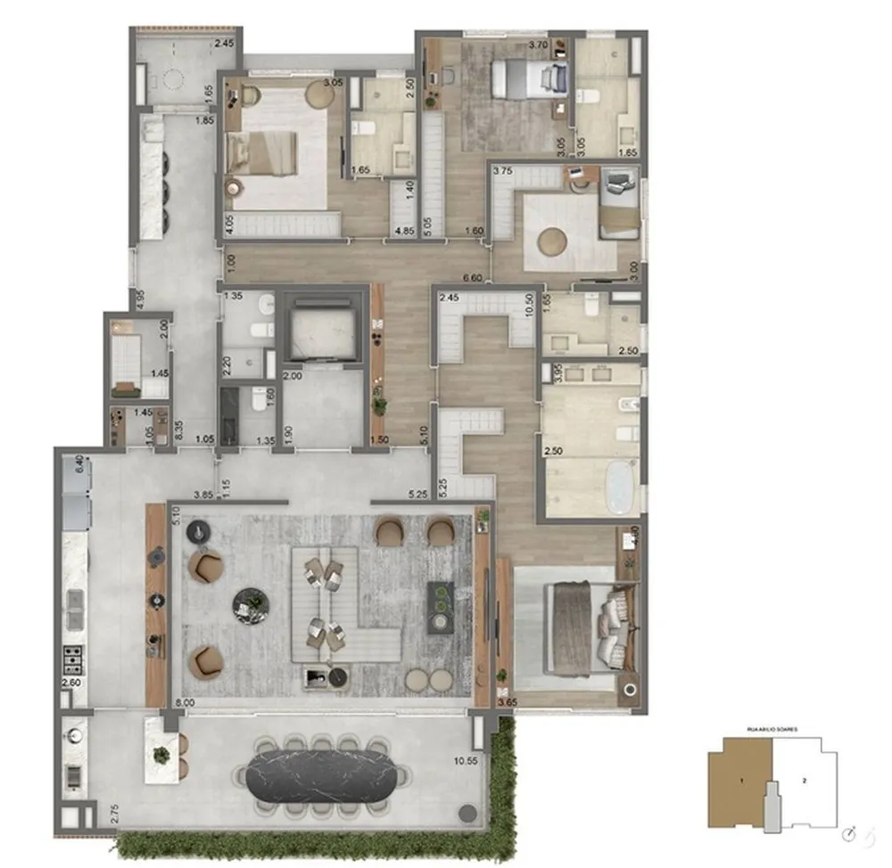 Apartamento, 4 quartos, 232 m² - Foto 6