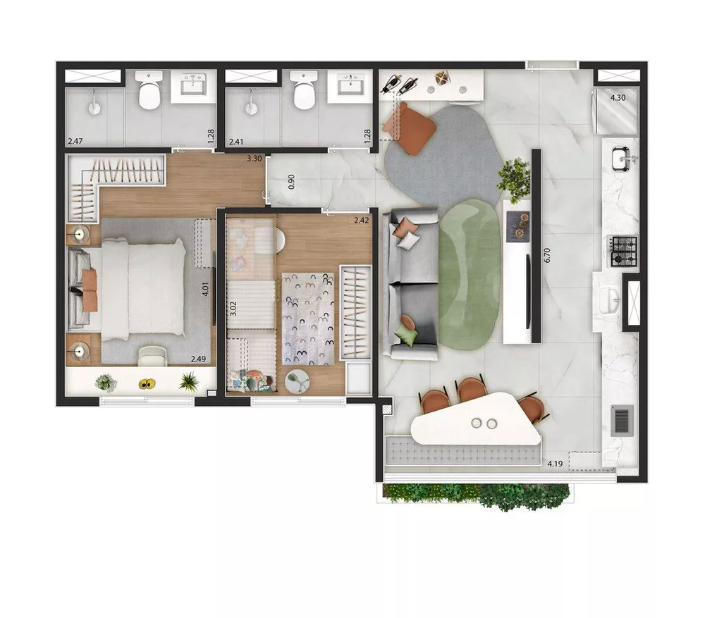 Apartamento, 3 quartos, 75 m² - Foto 13