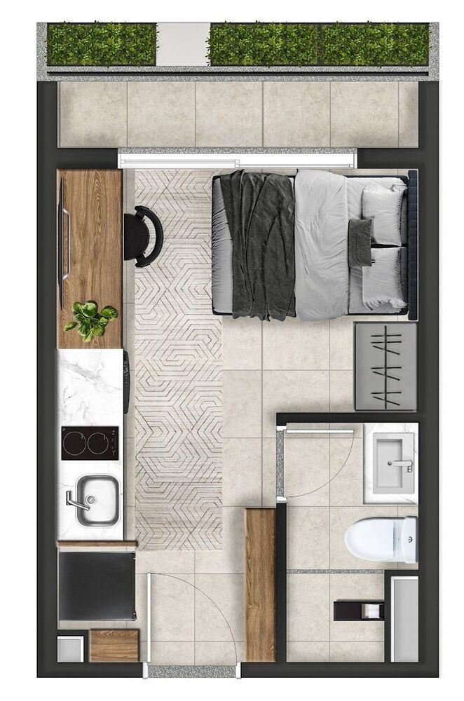 Kitnet-Studio, 26 m² - Foto 10