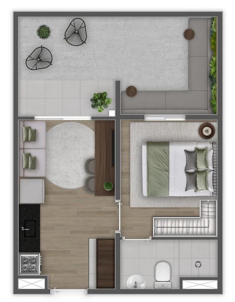 Apartamento, 2 quartos, 36 m² - Foto 8