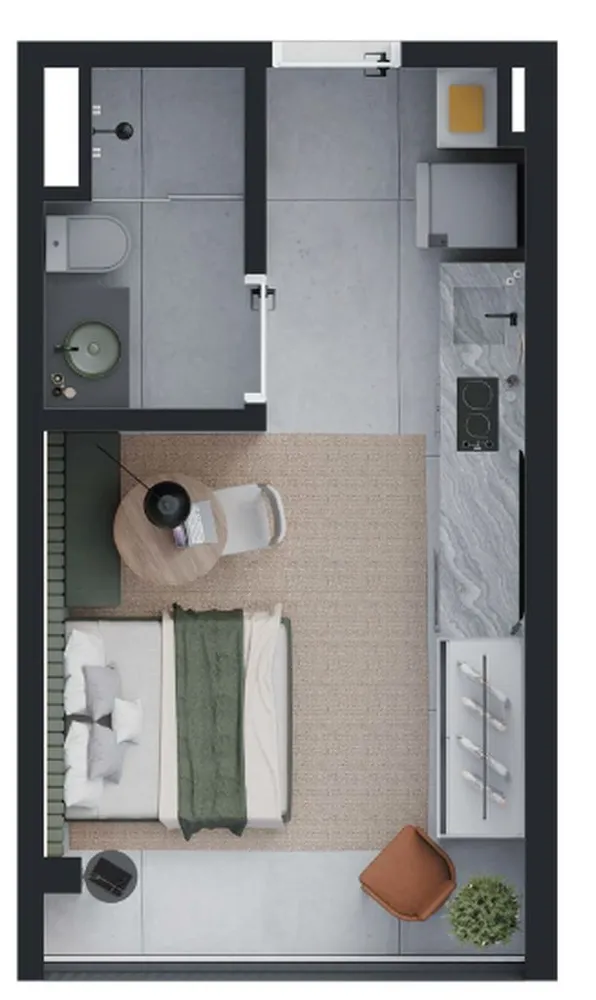 Apartamento, 1 quarto, 31 m² - Foto 4