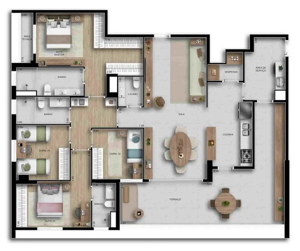 Apartamento, 3 quartos, 150 m² - Foto 12