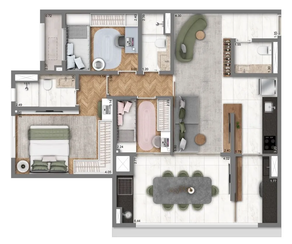 Apartamento, 2 quartos, 75 m² - Foto 11