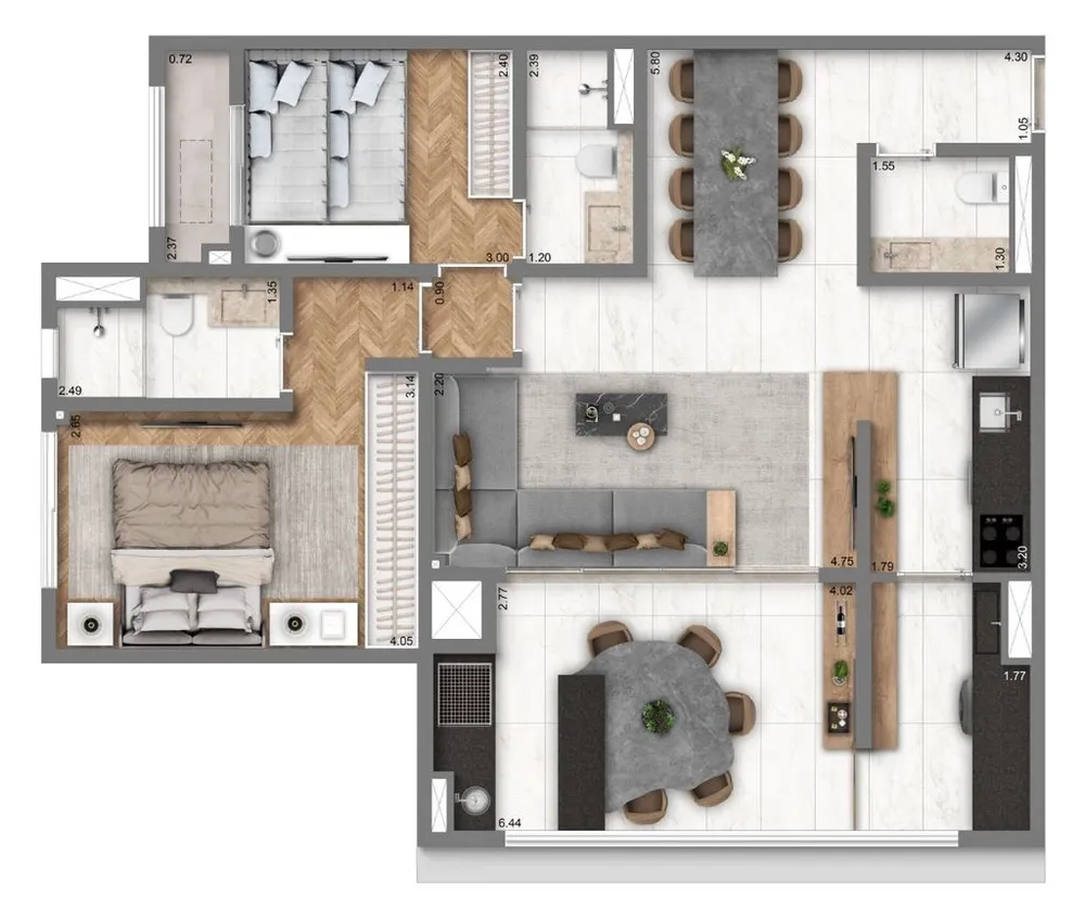 Apartamento, 2 quartos, 75 m² - Foto 10