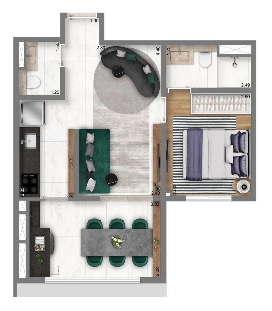 Apartamento, 2 quartos, 75 m² - Foto 9