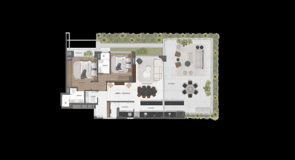 Cobertura, 3 quartos, 262 m² - Foto 9