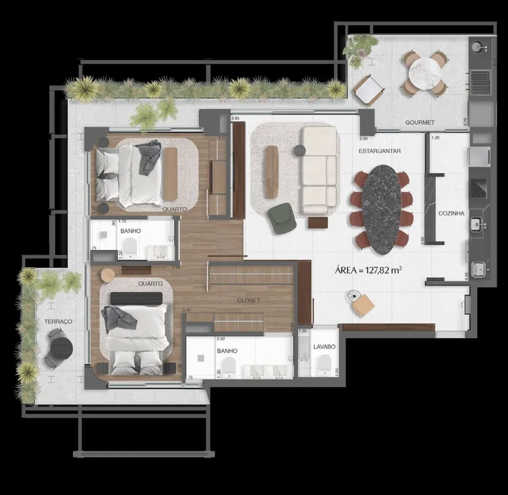 Cobertura, 3 quartos, 262 m² - Foto 10