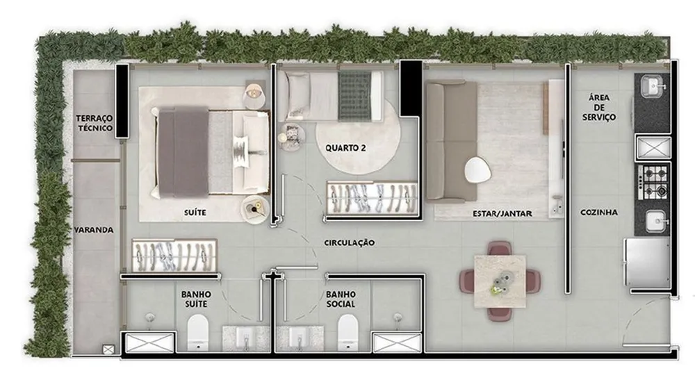 Kitnet-Studio, 32 m² - Foto 1