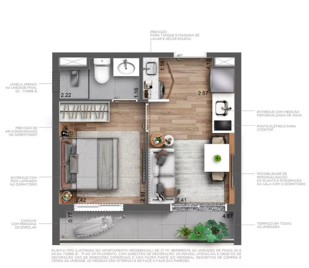 Apartamento, 3 quartos, 69 m² - Foto 3
