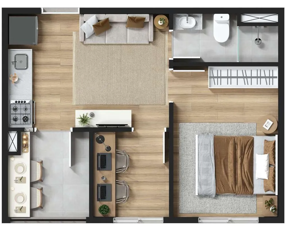 Apartamento, 1 quarto, 39 m² - Foto 11