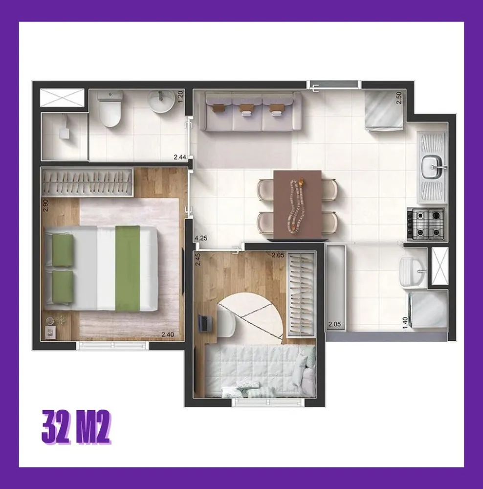 Apartamento, 2 quartos, 42 m² - Foto 10