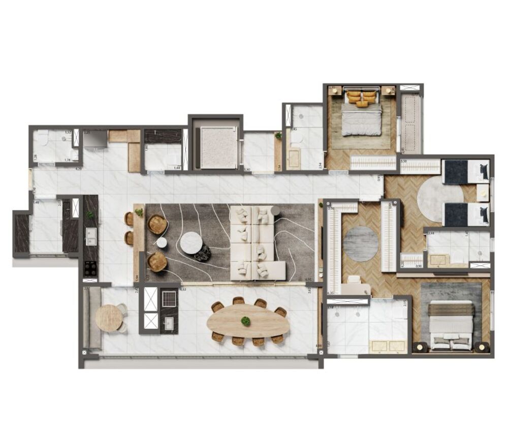 Apartamento, 3 quartos, 156 m² - Foto 4