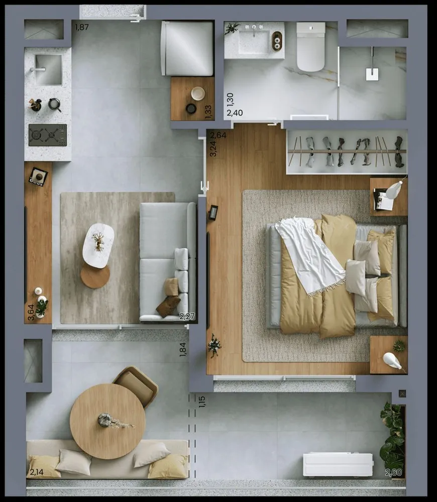 Apartamento, 3 quartos, 96 m² - Foto 2