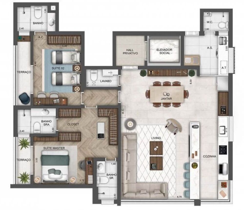 Apartamento, 3 quartos, 138 m² - Foto 11