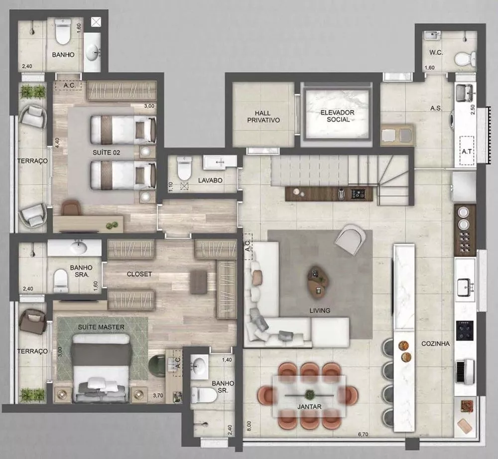 Apartamento, 3 quartos, 138 m² - Foto 10