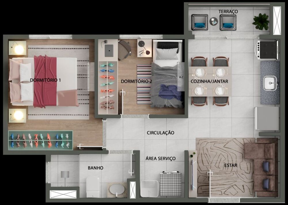 Apartamento, 1 quarto, 27 m² - Foto 1