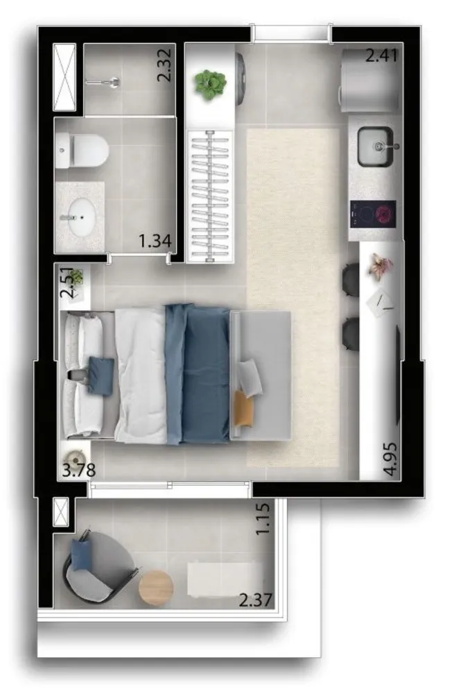 Apartamento, 2 quartos, 41 m² - Foto 8