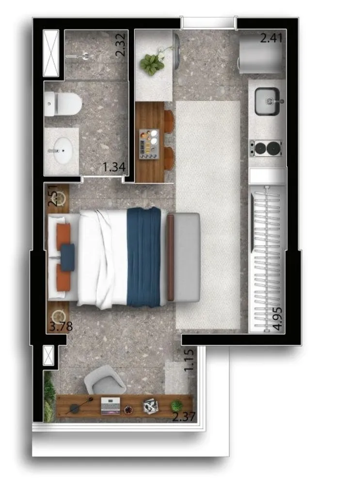 Apartamento, 2 quartos, 41 m² - Foto 9