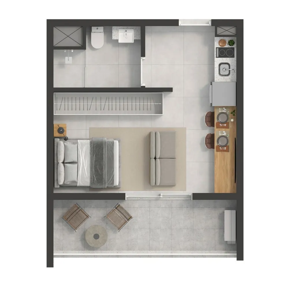 Loja-Salão, 33 m² - Foto 3
